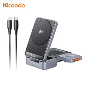 استند و شارژر وایرلس 3 کاره 22.5 وات مک دودو Mcdodo MagQ Qi2 Foldable Charging Station CH-519