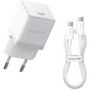 آداپتور شارژ دیواری 20 وات بیسوس Baseus 1C 20W Type-C Palm Fast Charger CCZC20CE