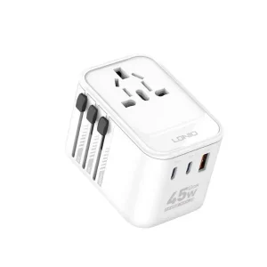 آداپتور شارژ چند منطوره 45 وات الدینیو Ldnio Travel Converter Adapter Z8