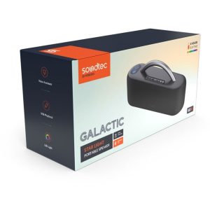 اسپیکر همراه با نور ستاره ای ساند تک پرودو Porodo Soundtec Galactic Star Light Portable Speaker