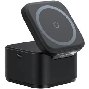 استند و شارژر وایرلس مگنتی 15 وات بیسوس Baseus MagPro 2-in-1 Magnetic Wireless Charger Stand BS-W531